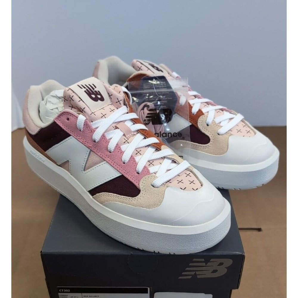 NEW BALANCE CT302 Burgundy/Pink Haze Leather Shoes/Sneakers